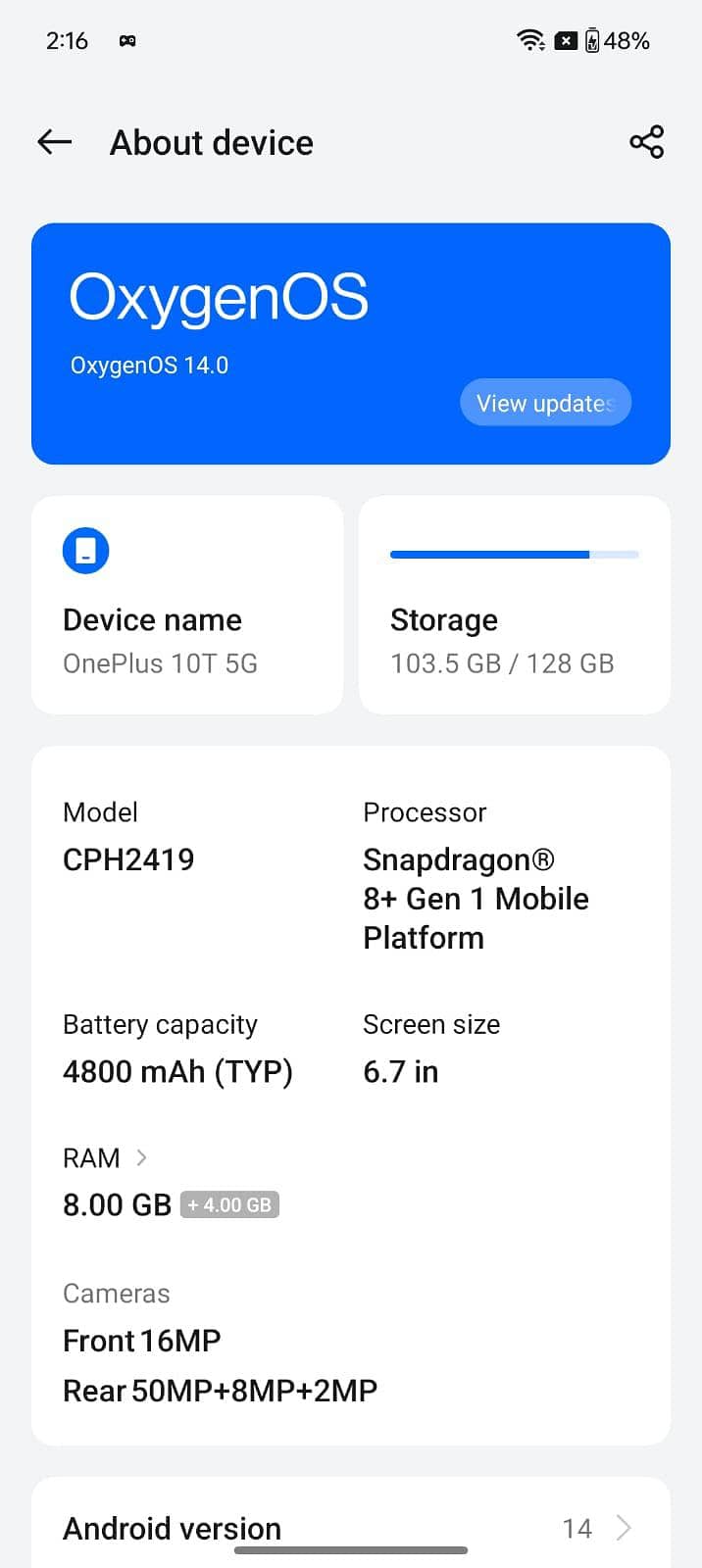 One Plus 10T 1