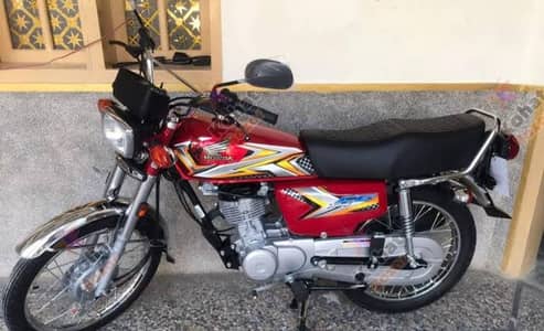 Honda 125 all original every thing working red colour Punjab numbers