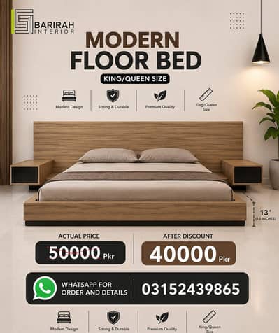 Modern King/Queen Size Bed/ Bed Set