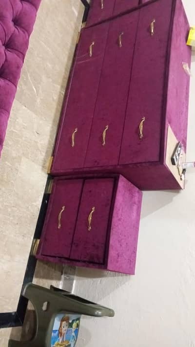 purple colour bed set