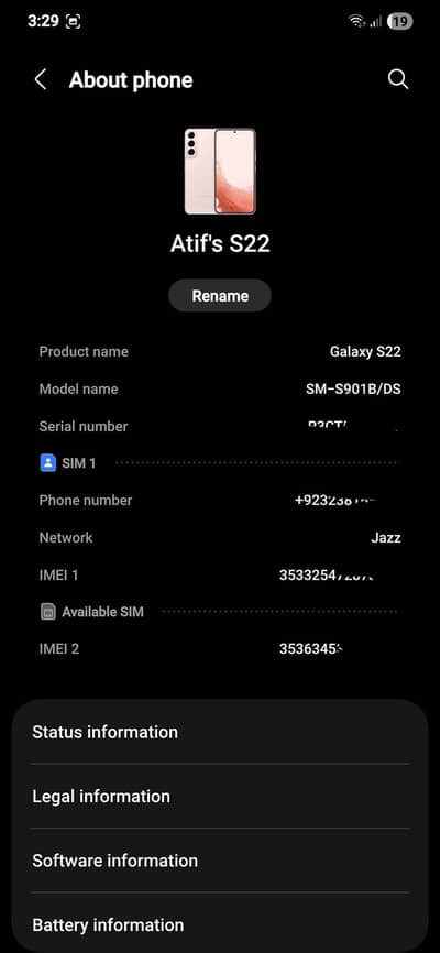 Samsung Mobile S22 exchnge posible