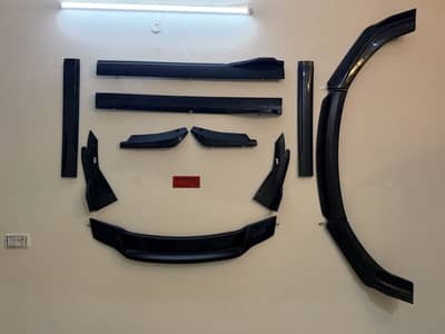Front spoiler, side skirt back carnard spoilers, all kind of body kis