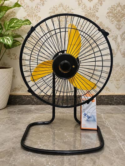 Rechargable fan with battery