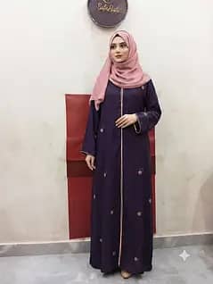 brand new beautiful embroidery abaya