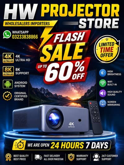 4K FULL HD ANDROID PROJECTOR MULIYMEDIA PROJECTOR  LED PROJECTOR  MINI