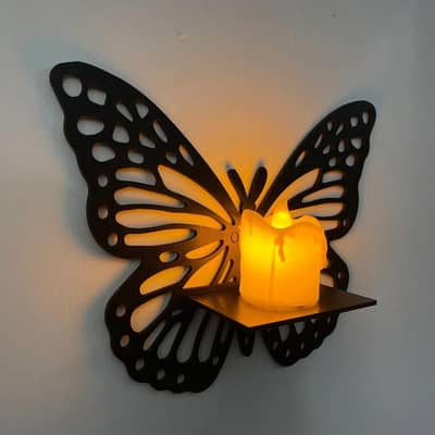 Butterfly candle stand
