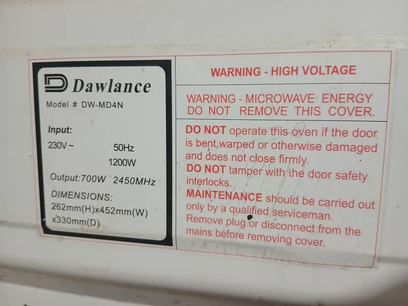 Dawlance Microwave 2