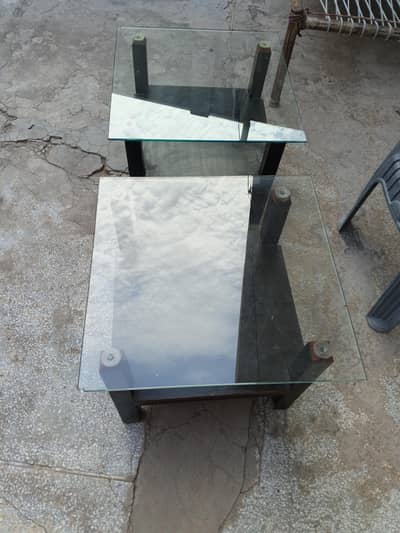 center Glass table set
