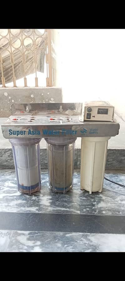 used 3 stage water Filter with pump Good condition