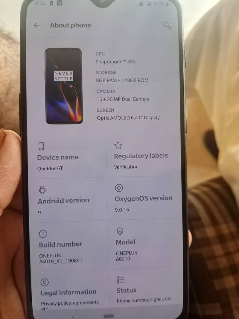 One Plus 6 6