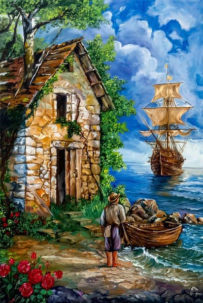 fine art hand painting