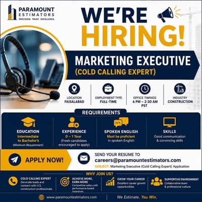 Marketing Executive Required (Cold calling expert)
