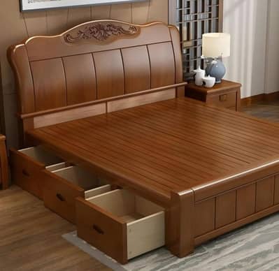 King Size solid wood brand new condition bilkul use nhi hwa