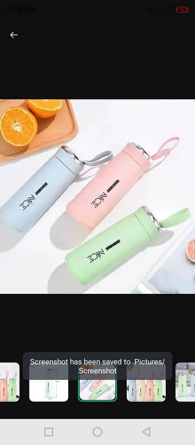 Asthetic water bottle for gym