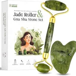 Jade Roller and GuaSha Set Facial Beauty Roller Set