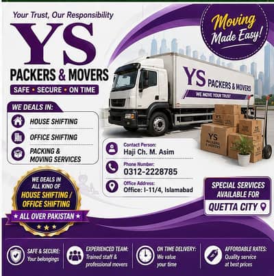 Movers & packers , Home shifting service, Office shifting ,Containers
