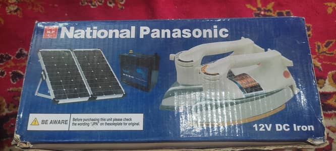 DC 12 V Iron Solar and battery operated