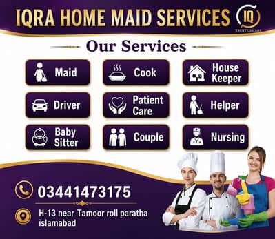 Full Time & Part Time Maid Available