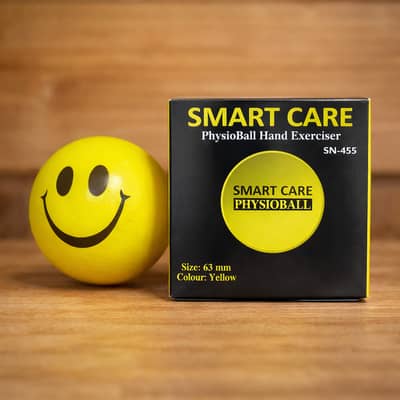 Smart Care PhysioBall Hand Exerciser Stress Relief Ball – Yellow