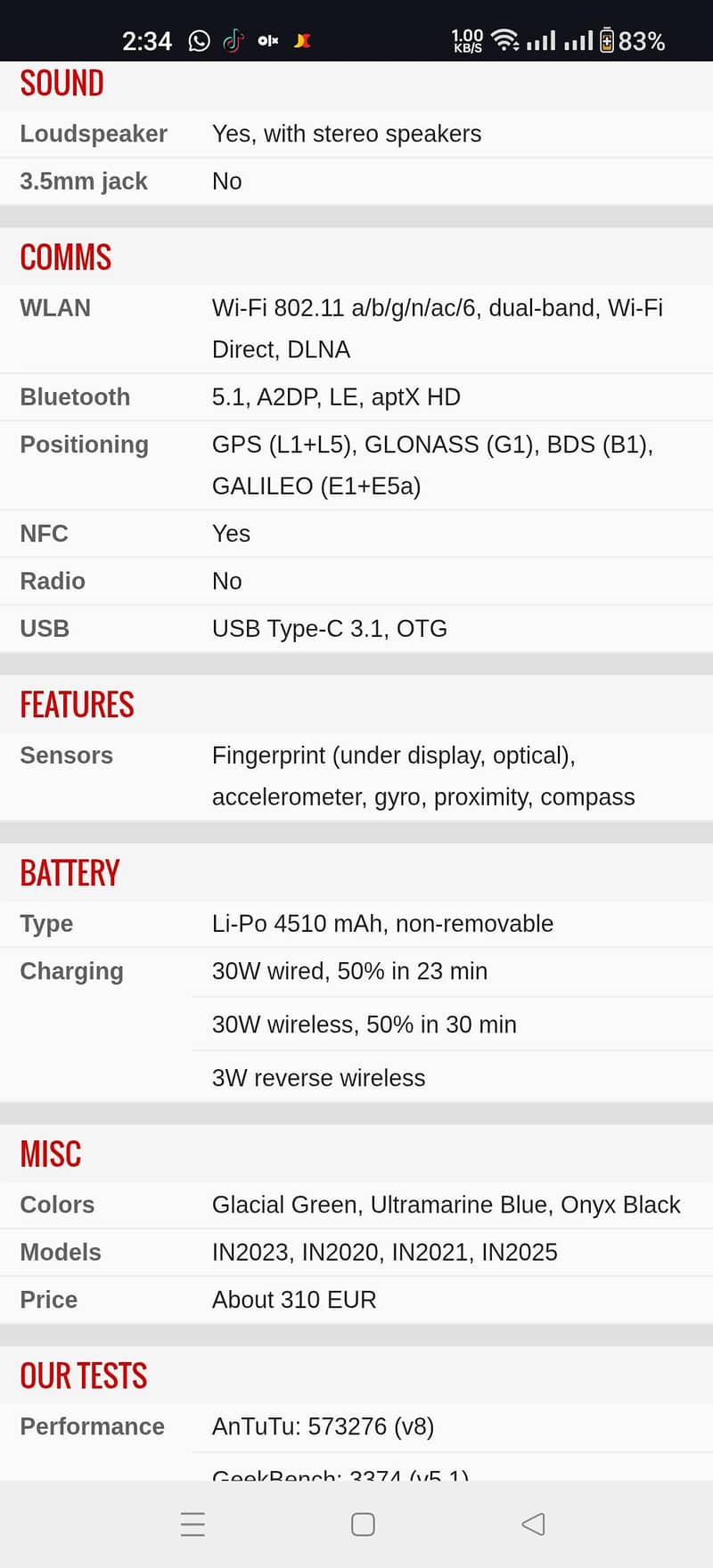 One Plus 8 Pro 9