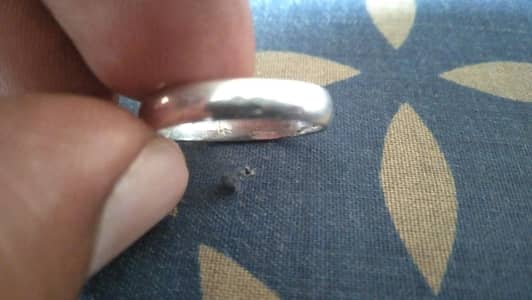 100% pure Chandi Gents Ring 925 Silver.
