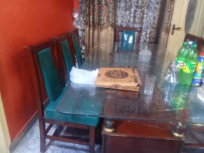 Dining Table Set Glass Top Full Size