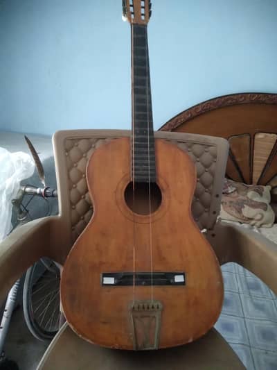 wooden guitar