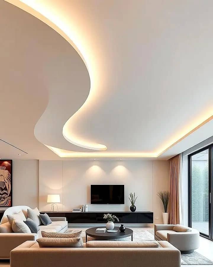 false ceiling/pop ceiling/pvc ceiling/gypsum ceiling/dumpa ceiling 10