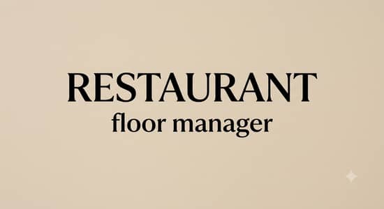 Floor Manager I Restaurant I Male I Female I Fine Dining I Islamabad