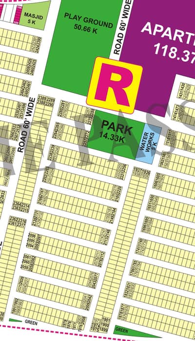 Lowest Rate Possession Plot for Sale R block DHA 9Prism