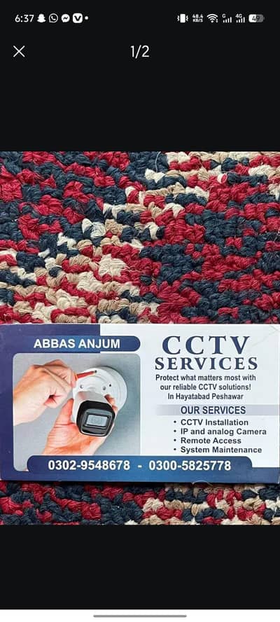 CCTV camera installation available