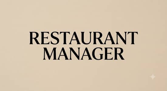 Restaurant Manager I Male I Fine Dining I Islamabad