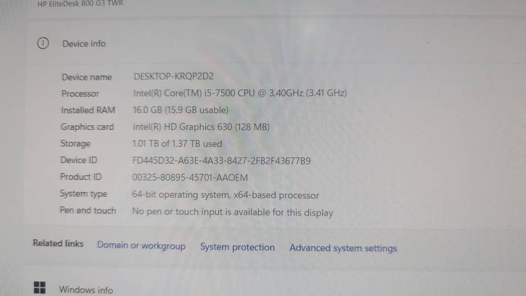 cor i5 7th generation 3