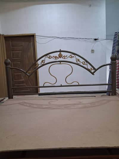 self made iron  double bed