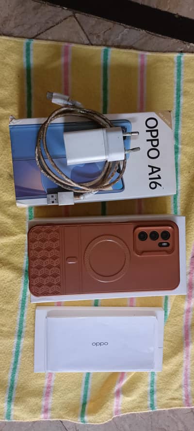 OPPO A16 full box 4/64 every thing working good exchange possible