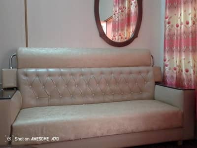 6 seater beige color sofa set