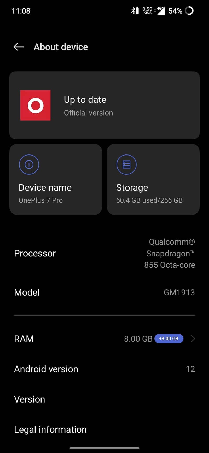 One plus 7pro 4