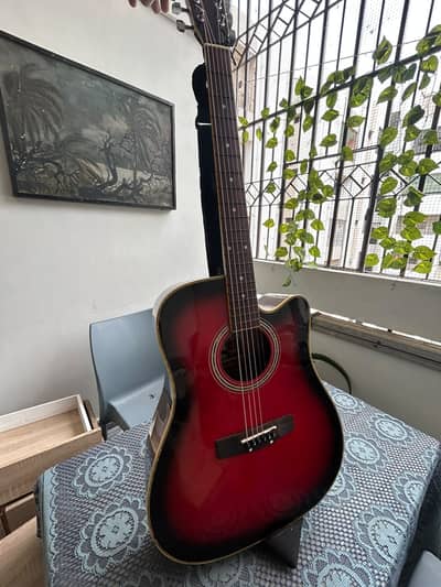 Jinmian Acoustic Guitar with Bag - Good Condition