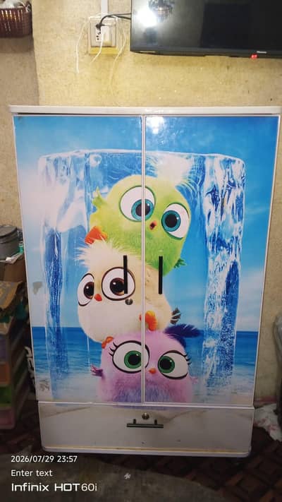 Children Wardrobe / Baby Almari 2 Door with Drawer – Good Condition