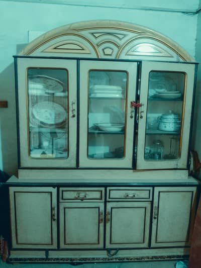 showcase and mirror dresser for sale _used but in good condition