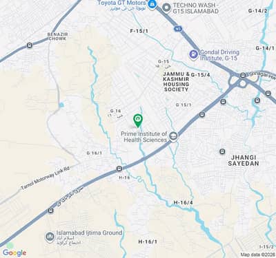 10 Marla (35x65) Residential Plot Located On The Service Road North, With A Lot Of Extra Land In Front Of It Is Available For Sale In The Ministry Of Interior Employees Co-Operative Housing Society (MIECHS) G-16/3, Islamabad.
