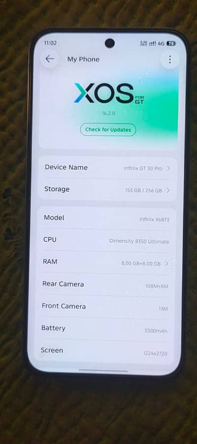 Infinix GT30 PRO 8GB RAM / 256GB