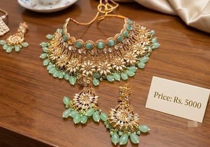 Bridal Jewellery Set | Necklace Set with Earrings | Wedding Jewellery