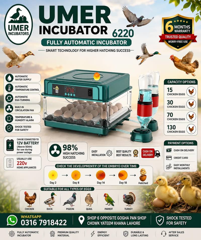Automatic Egg Incubator | Egg Hatching Machine | Incubator | Brooder 1