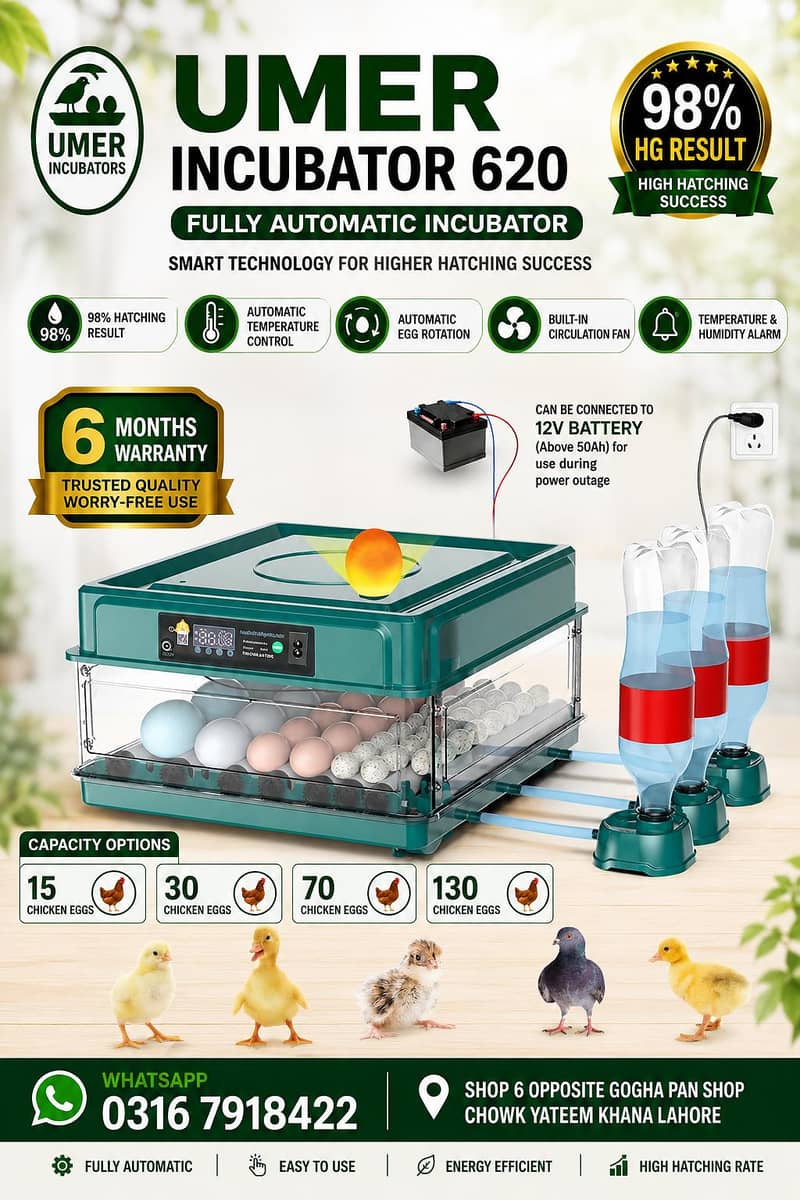 Automatic Egg Incubator | Egg Hatching Machine | Incubator | Brooder 2
