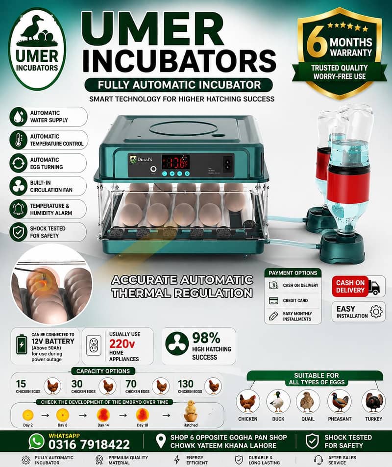 Automatic Egg Incubator | Egg Hatching Machine | Incubator | Brooder 4
