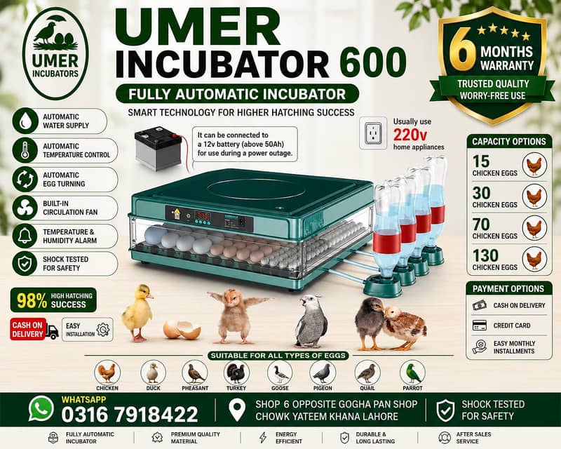 Automatic Egg Incubator | Egg Hatching Machine | Incubator | Brooder 7