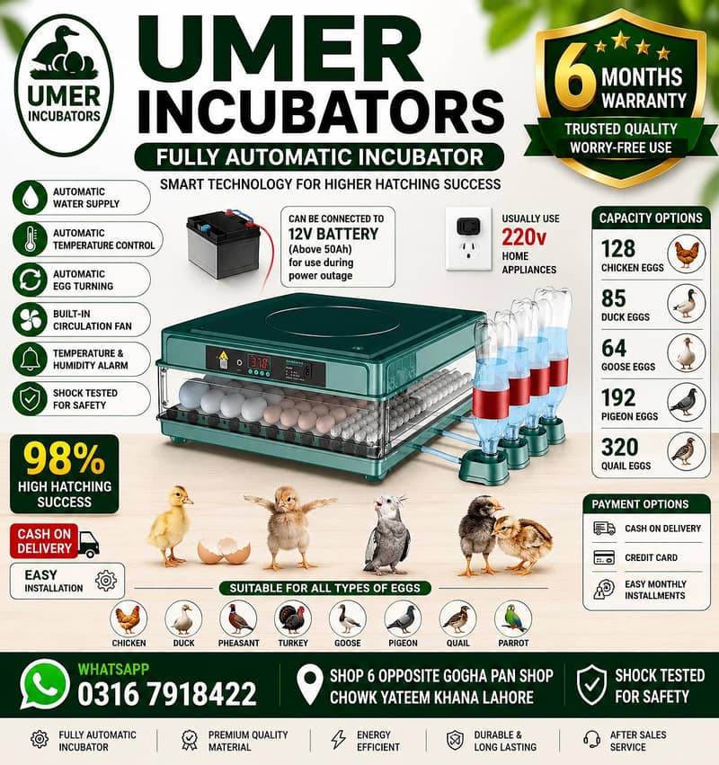 Automatic Egg Incubator | Egg Hatching Machine | Incubator | Brooder 9