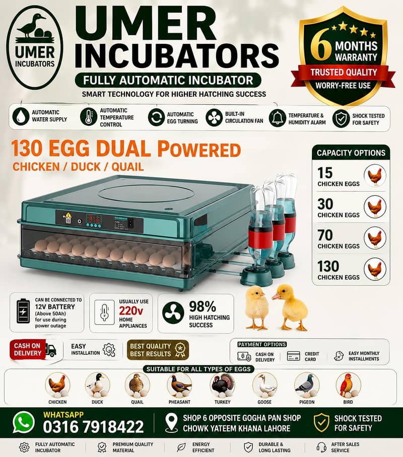 Automatic Egg Incubator | Egg Hatching Machine | Incubator | Brooder 10