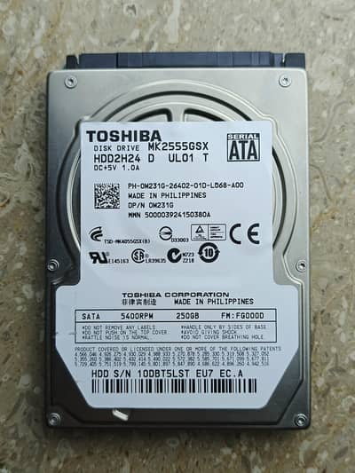 250GB HDD For Laptop